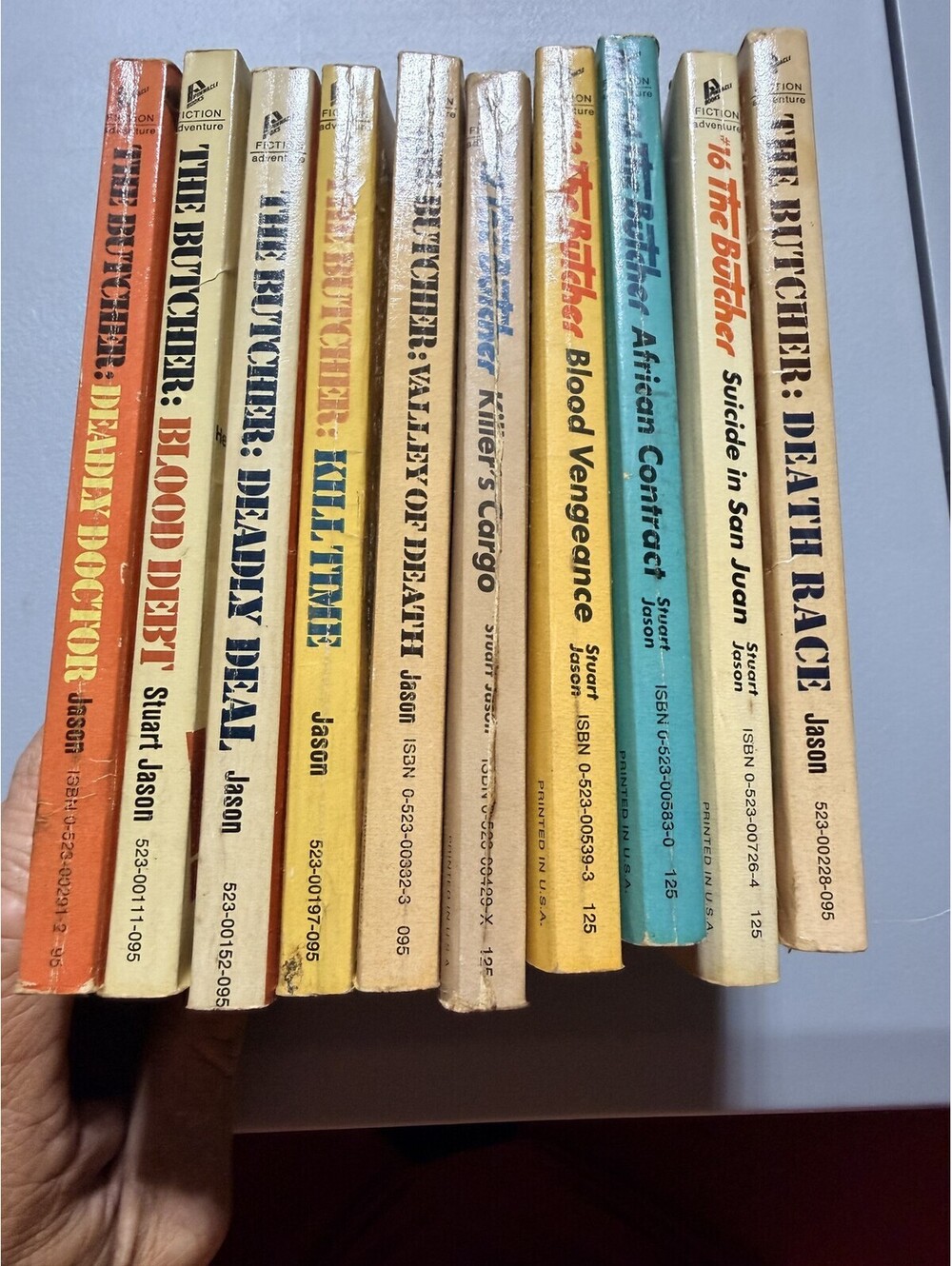 Lot Pinnacle The Butcher Stuart Jason Mass Market Paperback 9-Book Set
